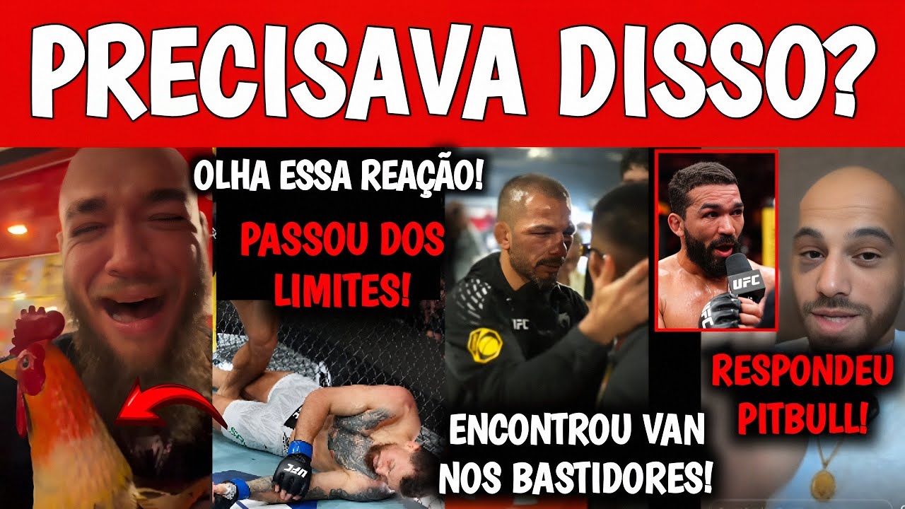 🚨Valter Walker PASSOU DOS LIMITES APÓS Ruffy SER NOCAUTEADO| Pantoja ENCONTRA Van NOS BASTIDORES|UFC