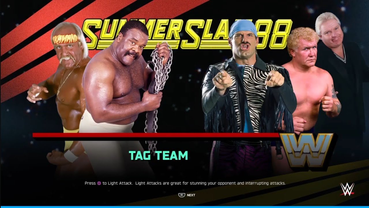 Hulk Hogan & JYD vs Jessie Venture & Harley Race. WWE 2K25