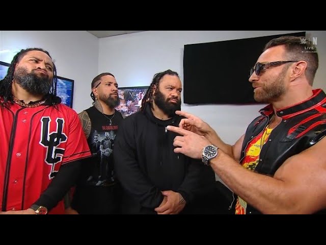 The Bloodline & LA knight backstage segment _ WWE Raw 28 September 2026