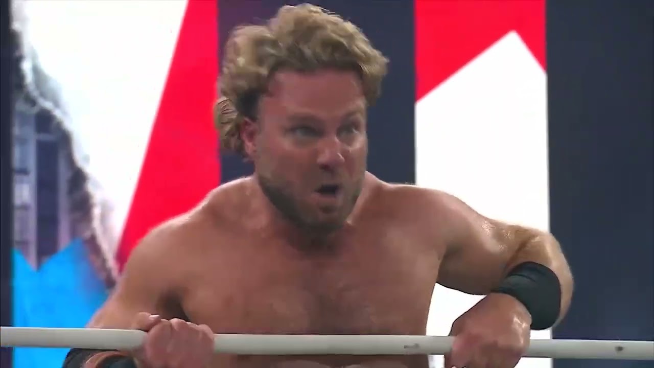 #AEW-#SwerveStrickland vence a#Bandido en#AEWAllOut#ProWrestling#CMLL#NJPW#AllElite#Lucha#Wrestling background