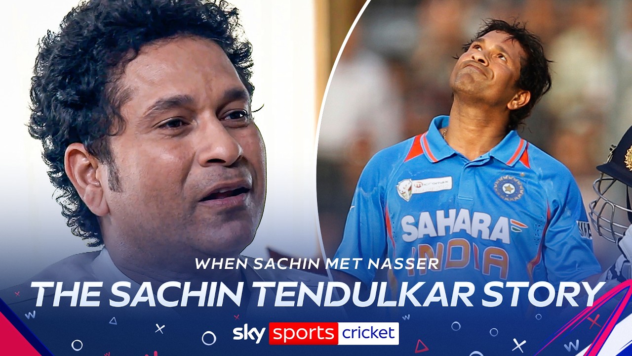 The story of Sachin Tendulkar! | When Sachin met Nasser in 2018 background