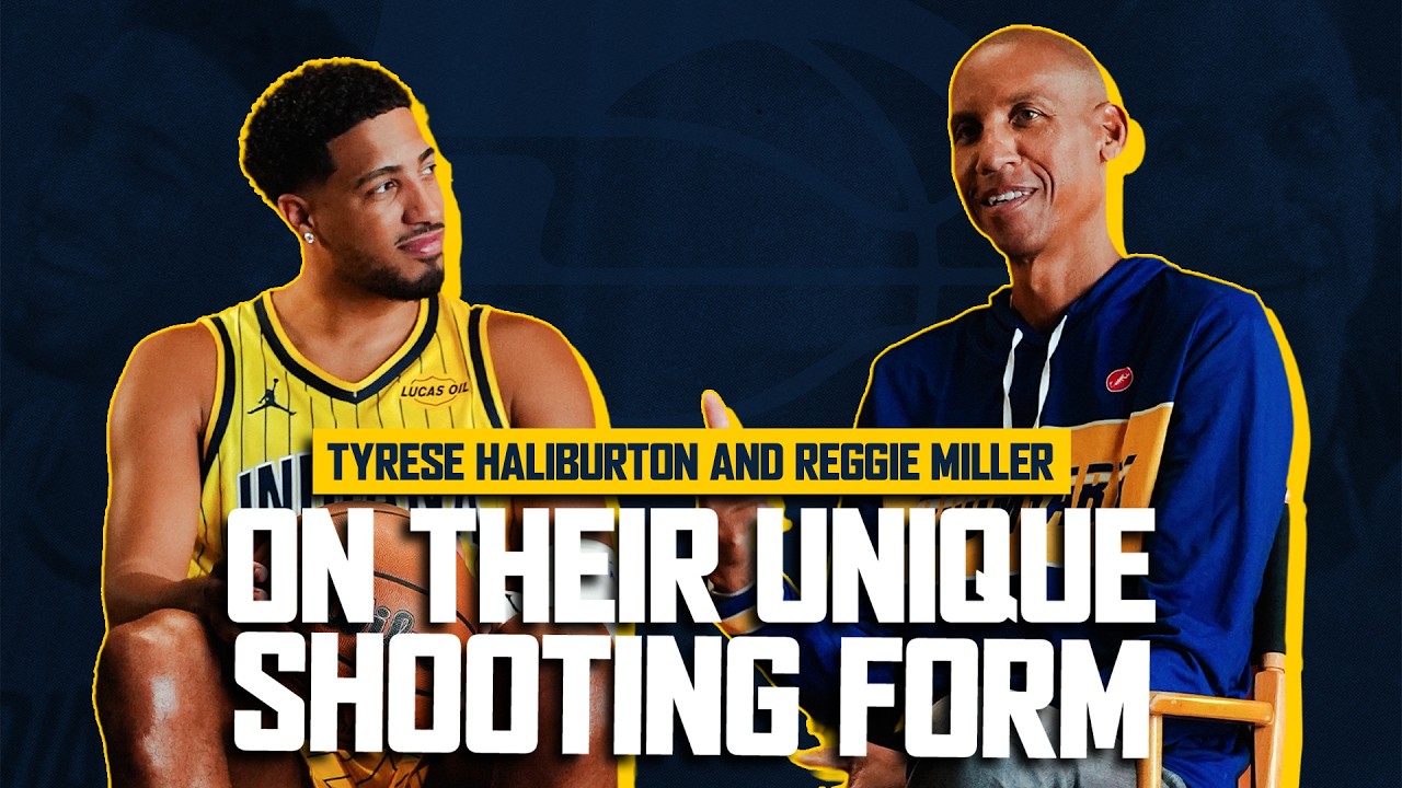 Tyrese Haliburton & Reggie Miller Discuss Their Unique Shooting Forms & Give Advice to Young Hoopers background