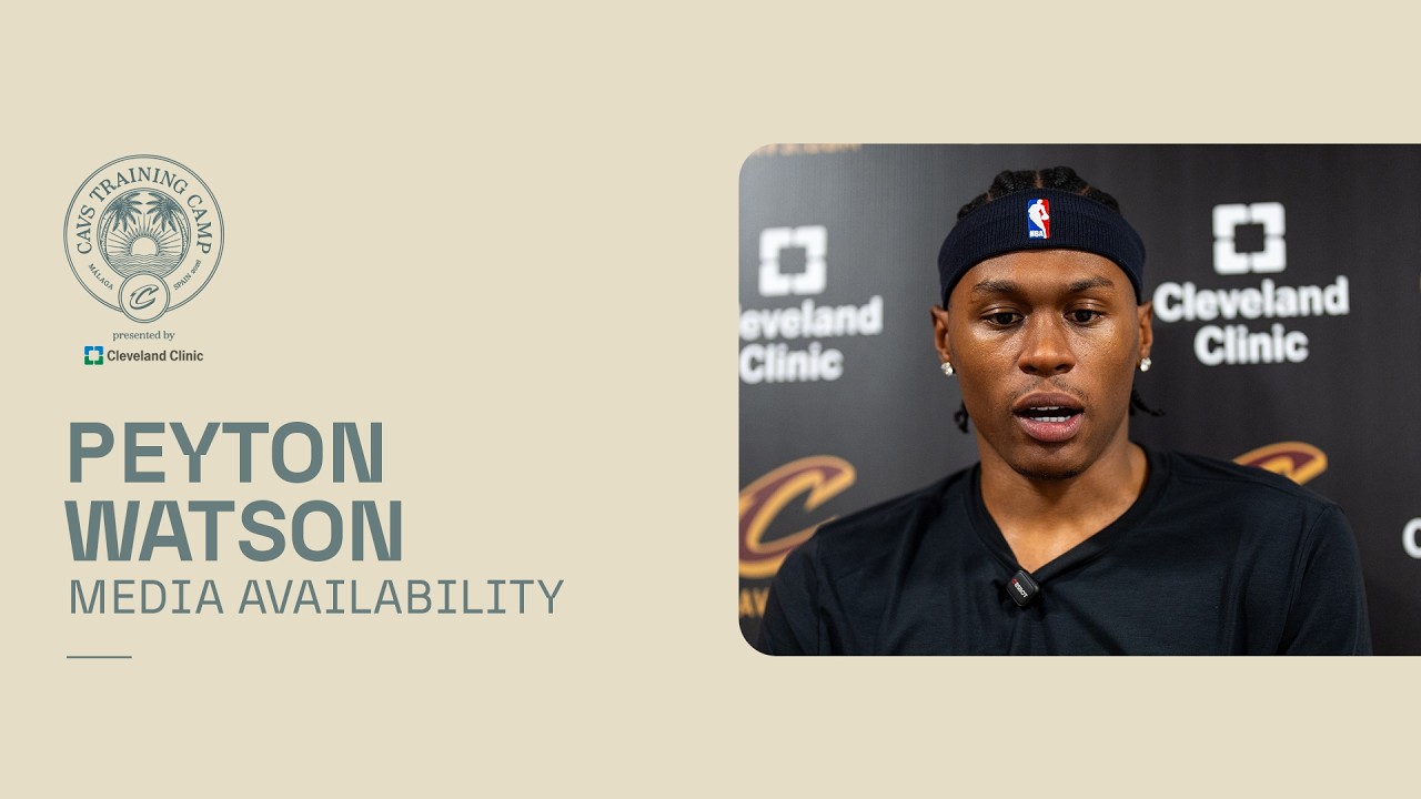 Cavs Training Camp | Peyton Watson Media Availability | 10.02.2026 background