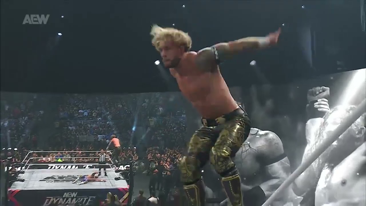 #AEW-#WillOspreay vence a#Ricochet en #AEWDynamite#ProWrestling#Pac#AllElite#NJPW#Wrestler#Lucha#MLW background