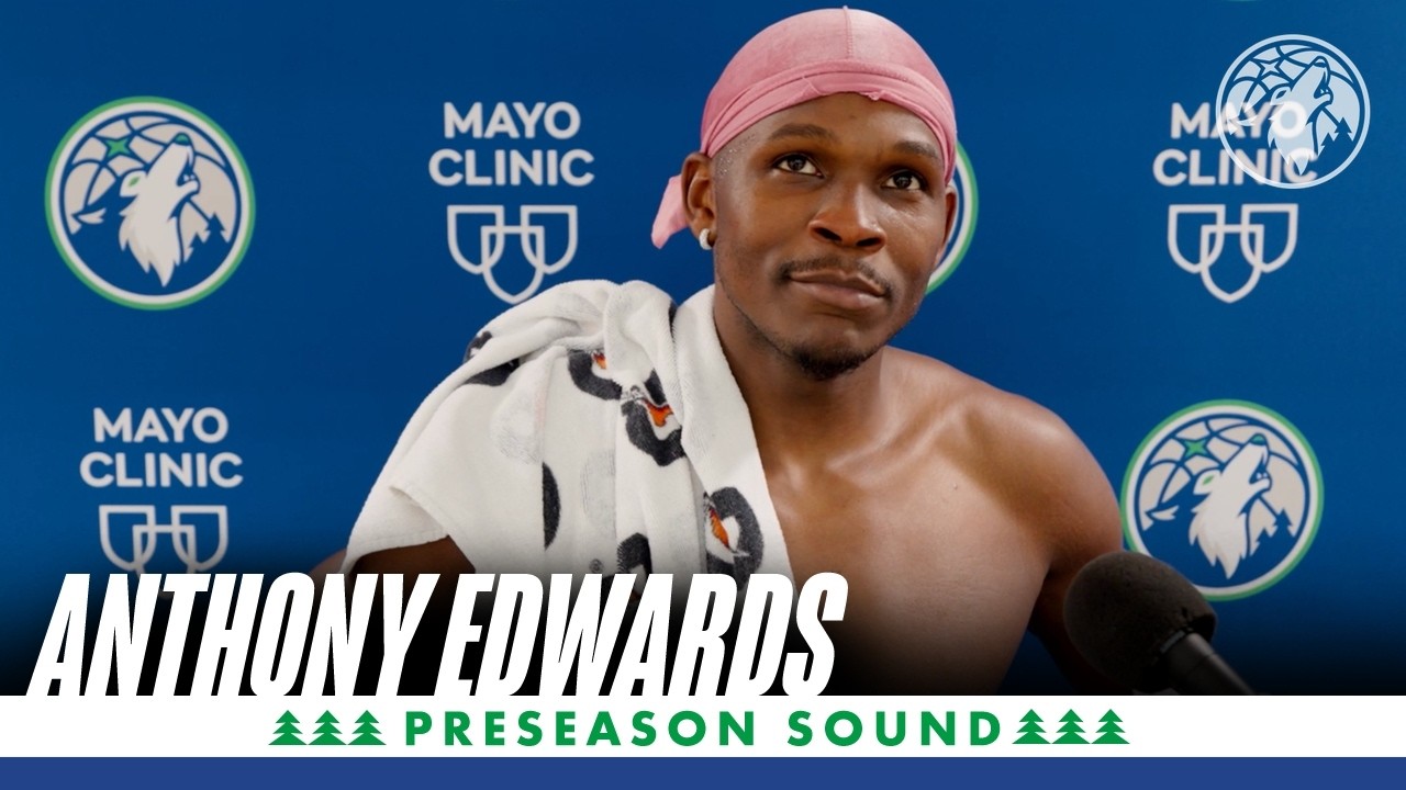 “I Think Defensively We Can Really Be A Super Team” | Anthony Edwards Preseason Sound | 10.03.26 background