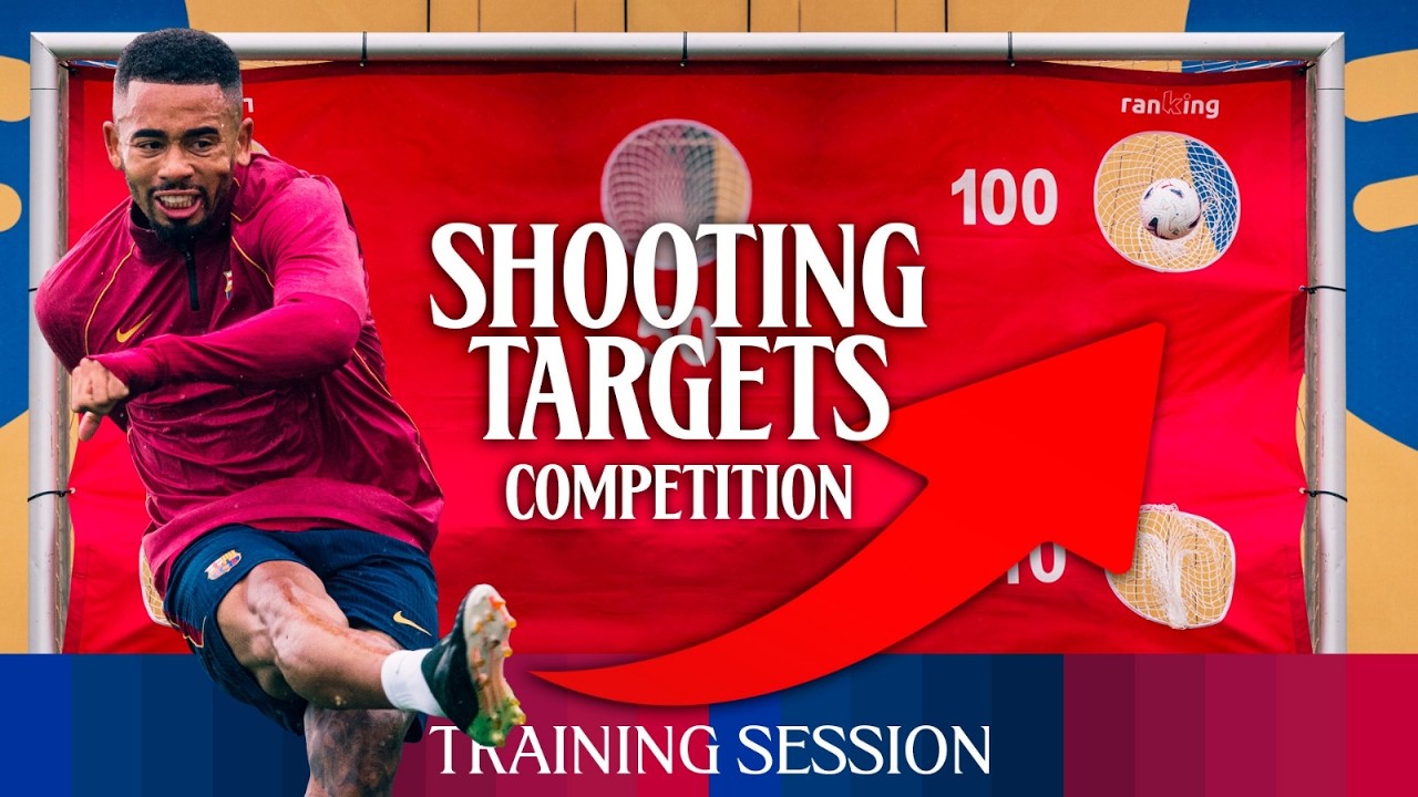 🎯 HANSI TESTS HIS AIM | FC Barcelona Training Session 🔵🔴 background