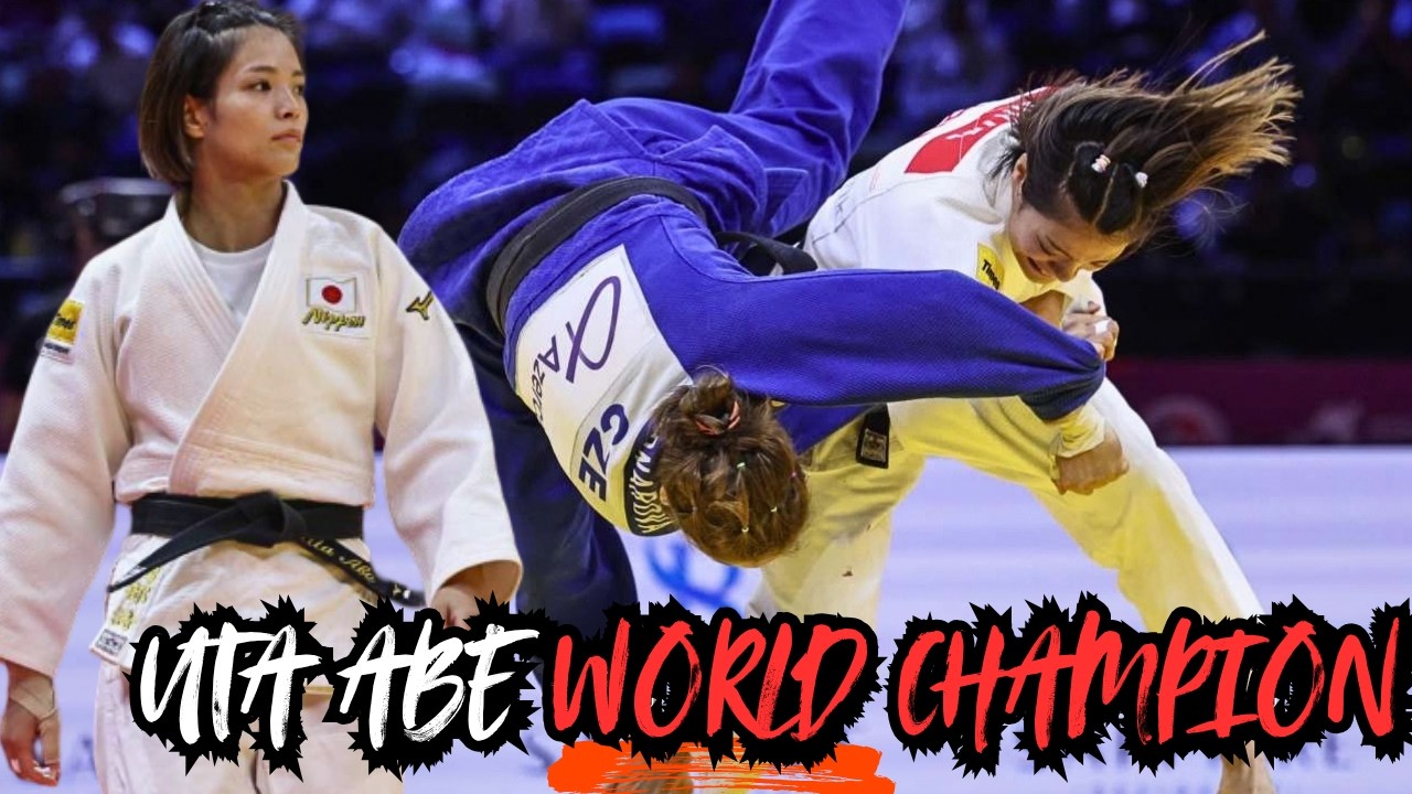 👑 UTA ABE 阿部詩 🇯🇵 IS WORLD CHAMPION 🔥🥇 | -52KG Baku World Championships 2026 background