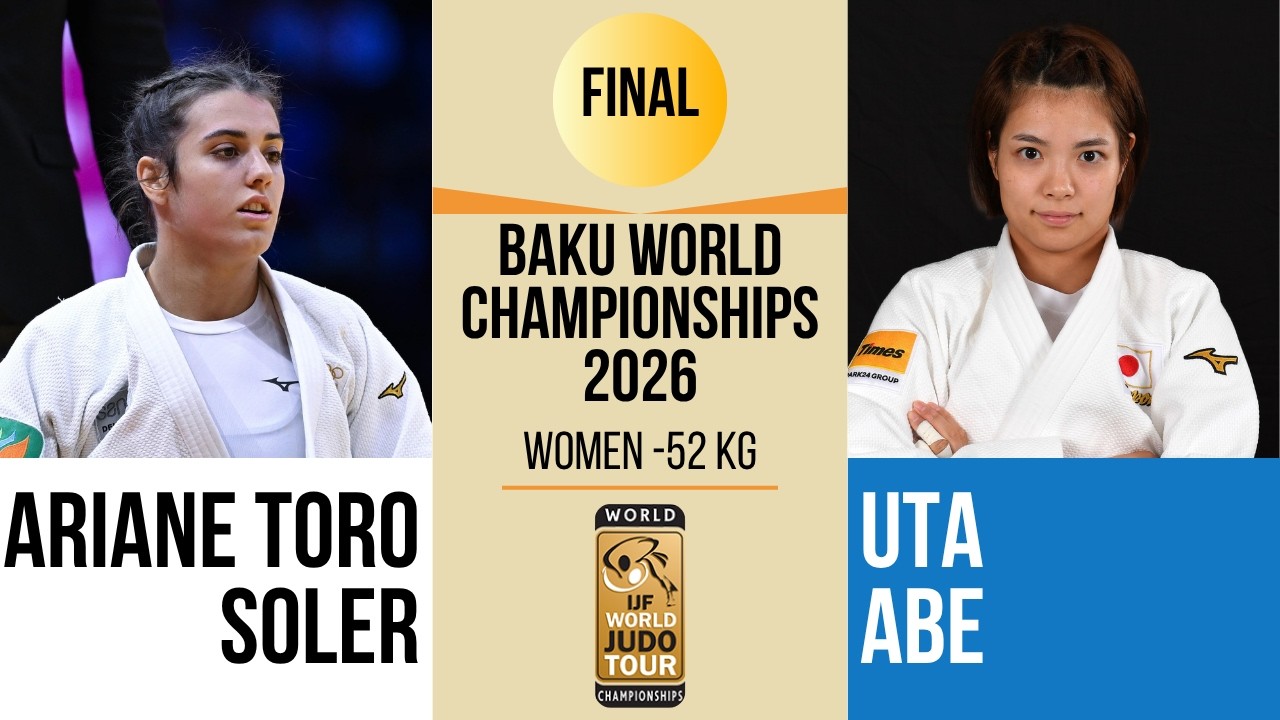 Ariane TORO SOLER VS Uta ABE | Baku World Championships 2026 | GOLD -52 kg background