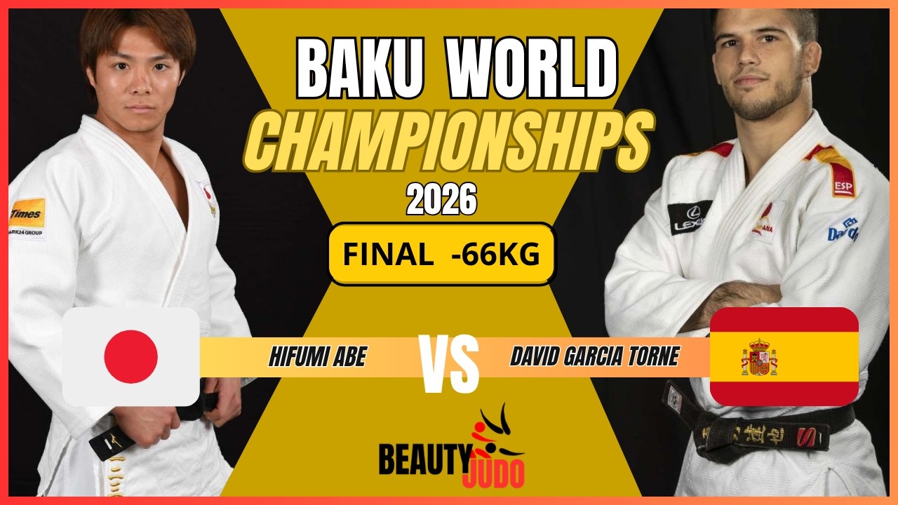đ Final -66Kg | Hifumi ABE (JPN) vs David GARCIA TORNE (ESP) | Baku World Championships 2026 đ background