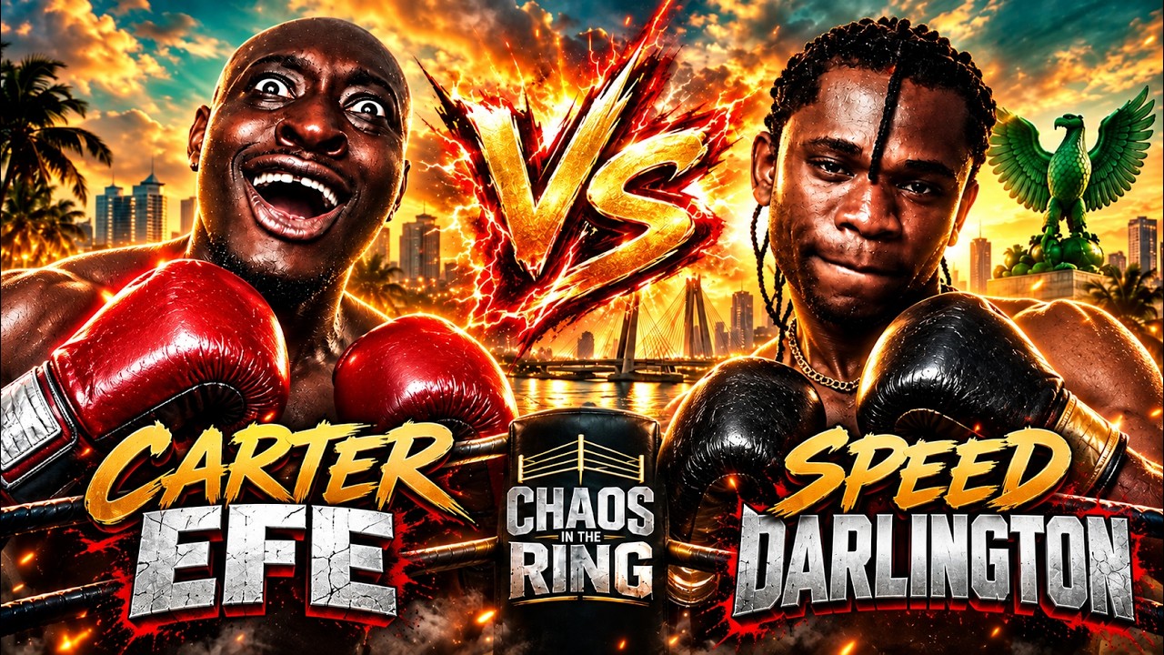 Carter Efe vs Speed Darlington (FIGHT HIGHLIGHTS) | Chaos In The Ring background