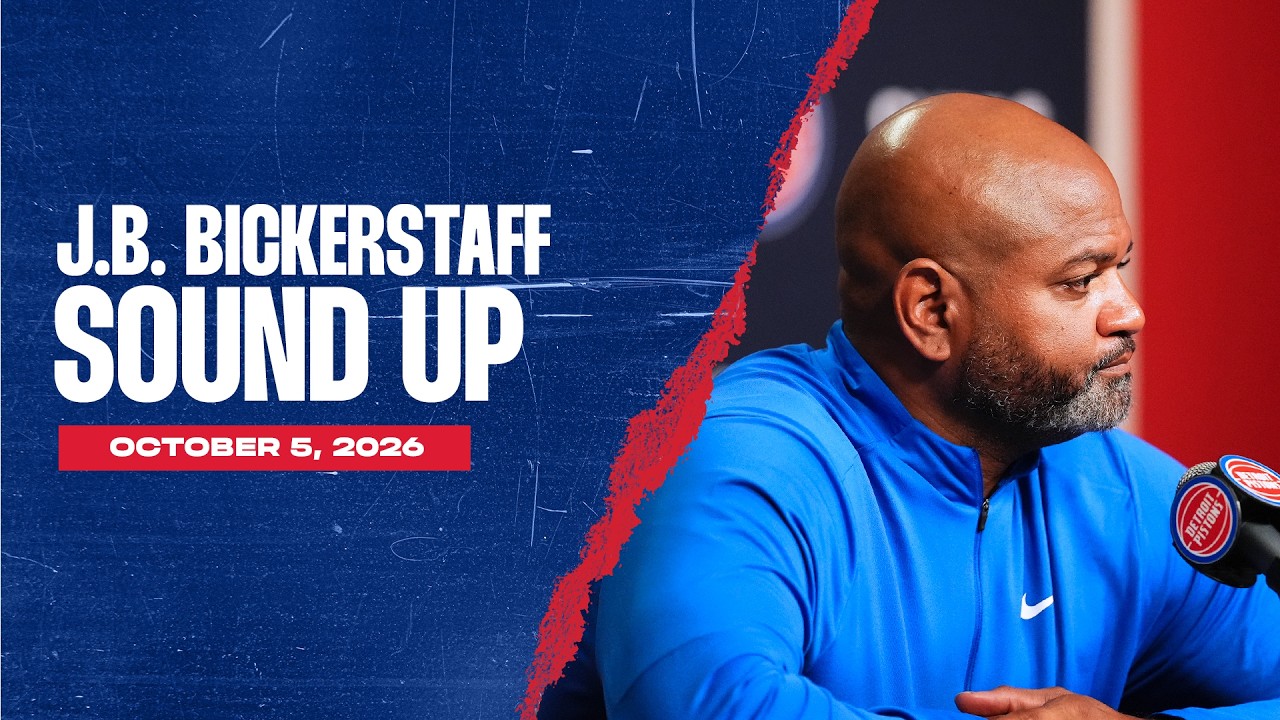 Post Game Press Conference l J B Bickerstaff l Pistons vs Suns 10.05.26 background