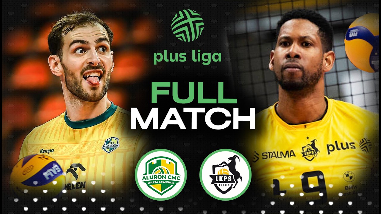 Gold Match 2025/26 - Aluron CMC Warta Zawiercie vs .BOGDANKA LUK Lublin | PlusLiga 2025/26 background