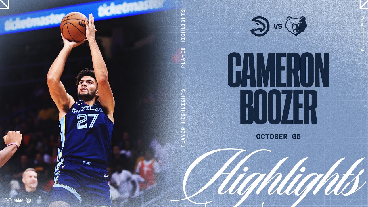Cameron Boozer Highlights vs. Atlanta Hawks background
