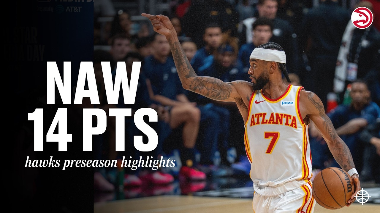 Nickeil Alexander-Walker scores 14 Points in 15 Minutes in Hawks Preseason Opener background