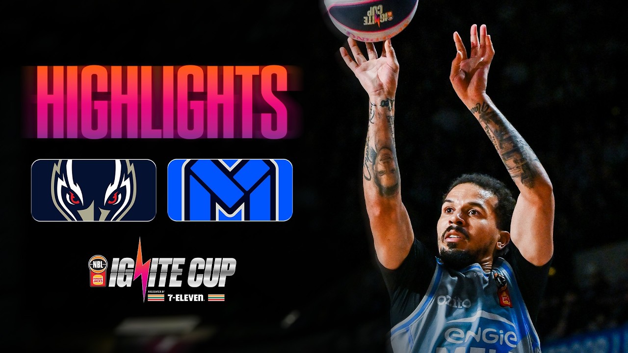 Adelaide 36ers vs. Melbourne United - Game Highlights - Round 4, NBL27 background