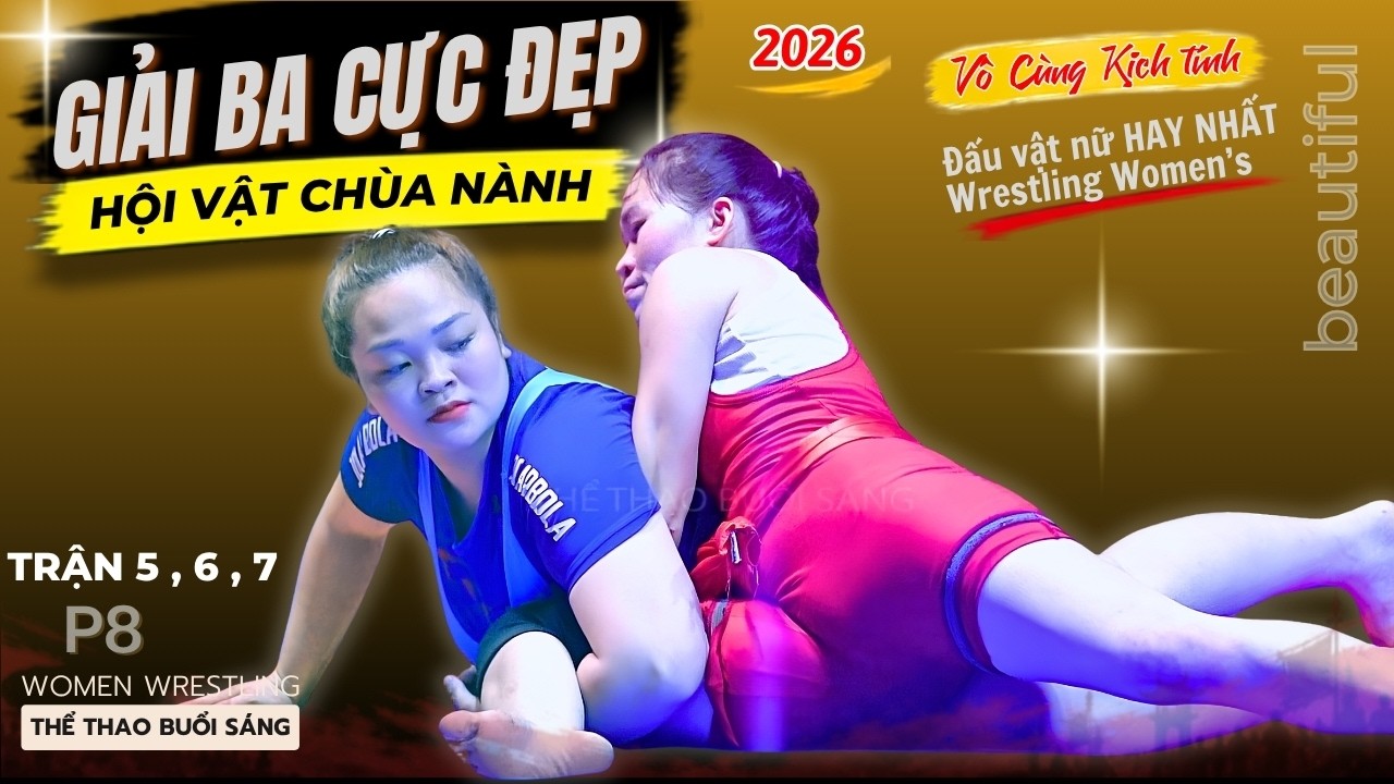 Vật Nữ Đẹp Nhất - Hội Chùa Nành - Ninh Hiệp - p8 - Vietnamese Women's Wrestling background