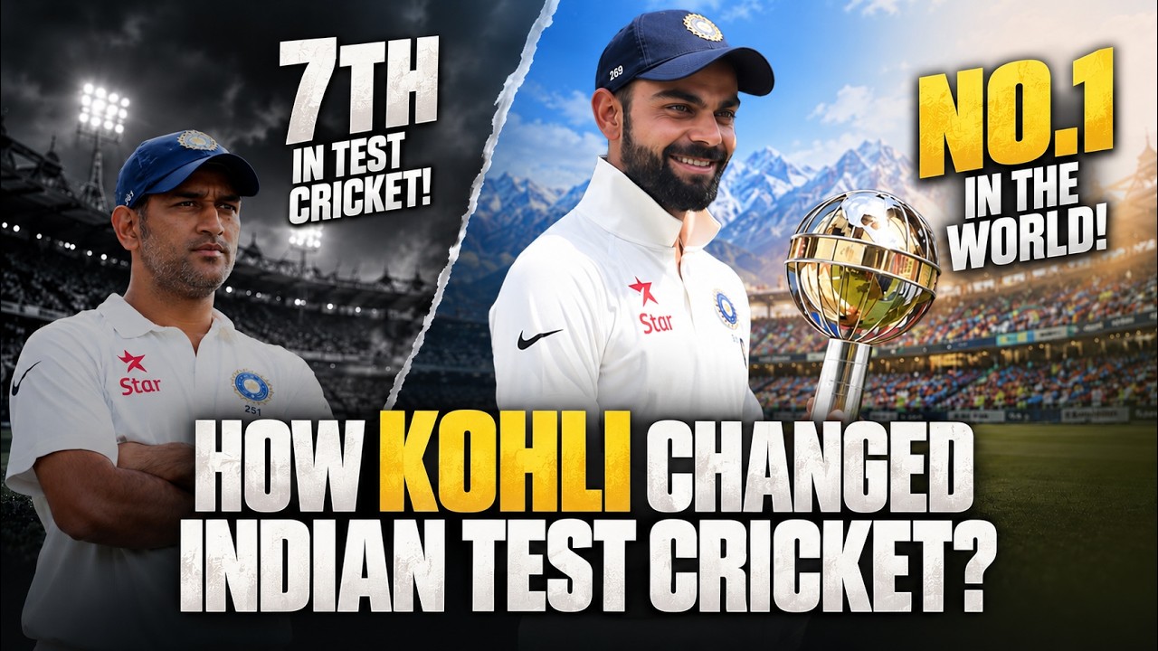7th to World No. 1! How Kohli changed Indian Test cricket? background