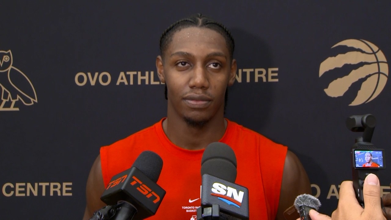 RJ Barrett | Practice | October 7, 2026 background