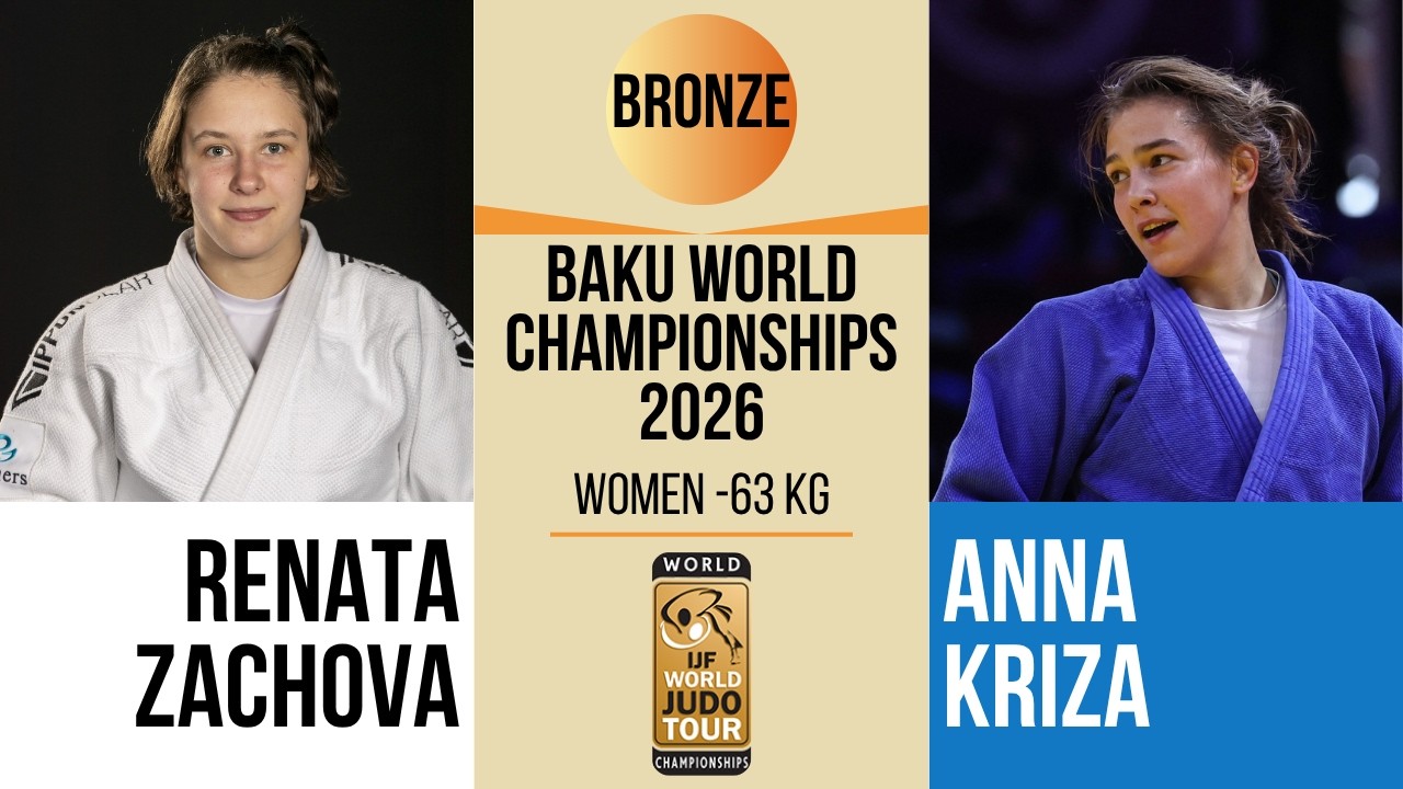 Renata ZACHOVA VS Anna KRIZA | Baku World Championships 2026 | BRONZE -63 kg background