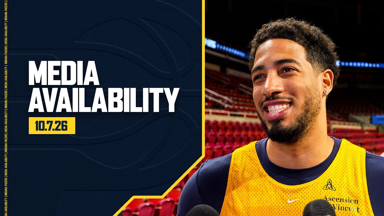 Tyrese Haliburton Ahead of Preseason Game 1 at Iowa State | October 7, 2026 background