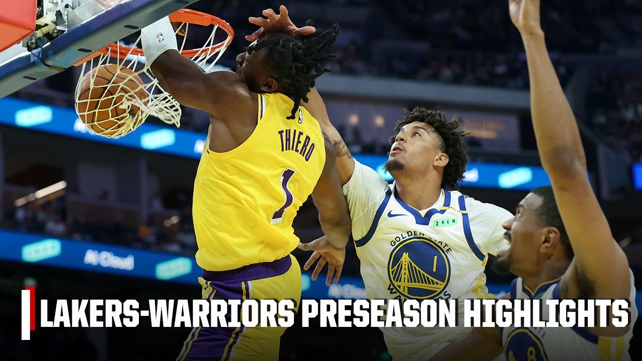 HIGHLIGHTS from Lakers vs. Warriors first preseason bout of 2026-27 season | NBA on ESPN background