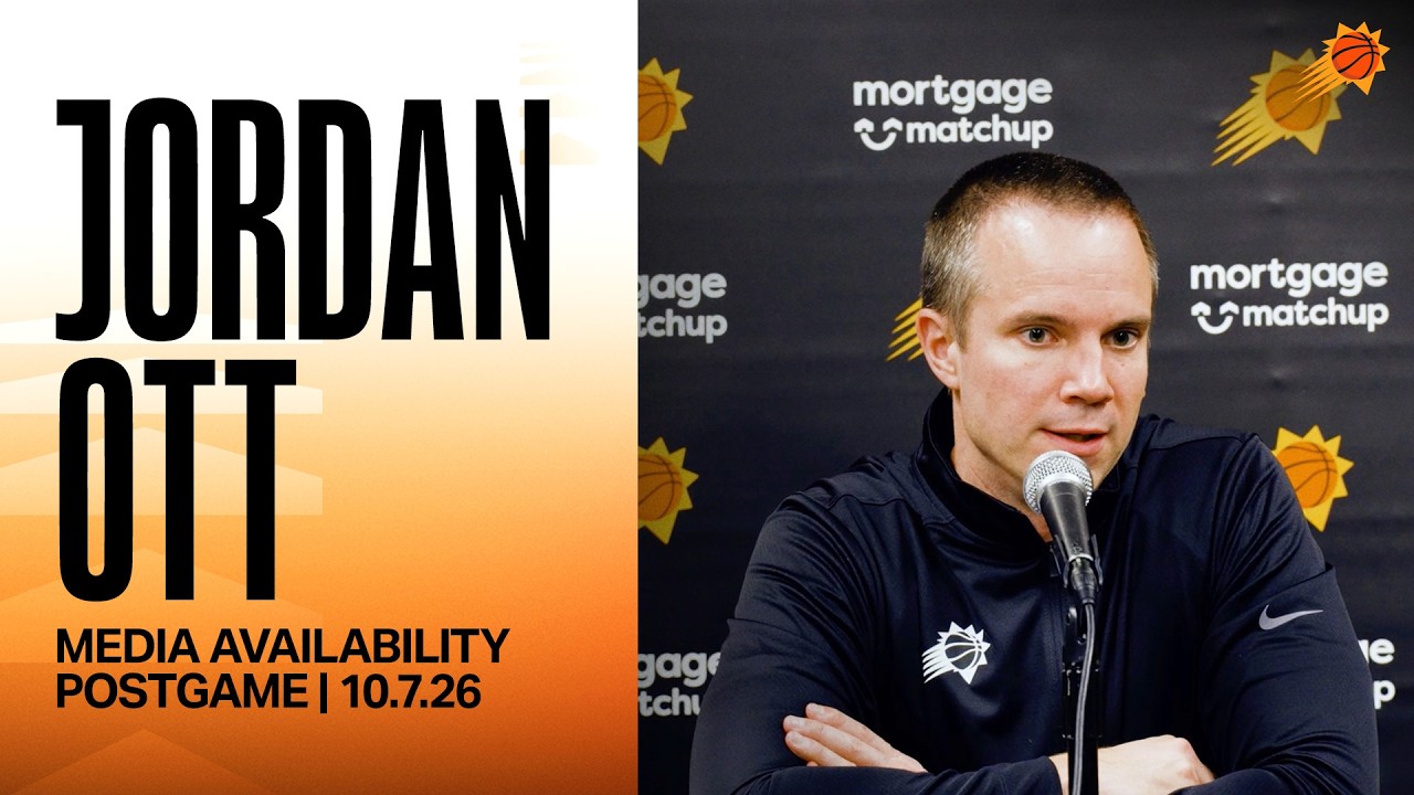 Head Coach Jordan Ott Postgame Media Availability | 10-7-26 background