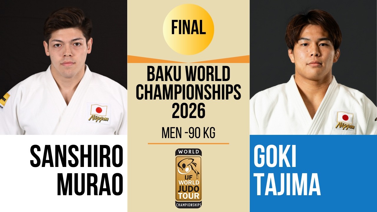 Sanshiro MURAO VS Goki TAJIMA | Baku World Championships 2026 | GOLD -90 kg background