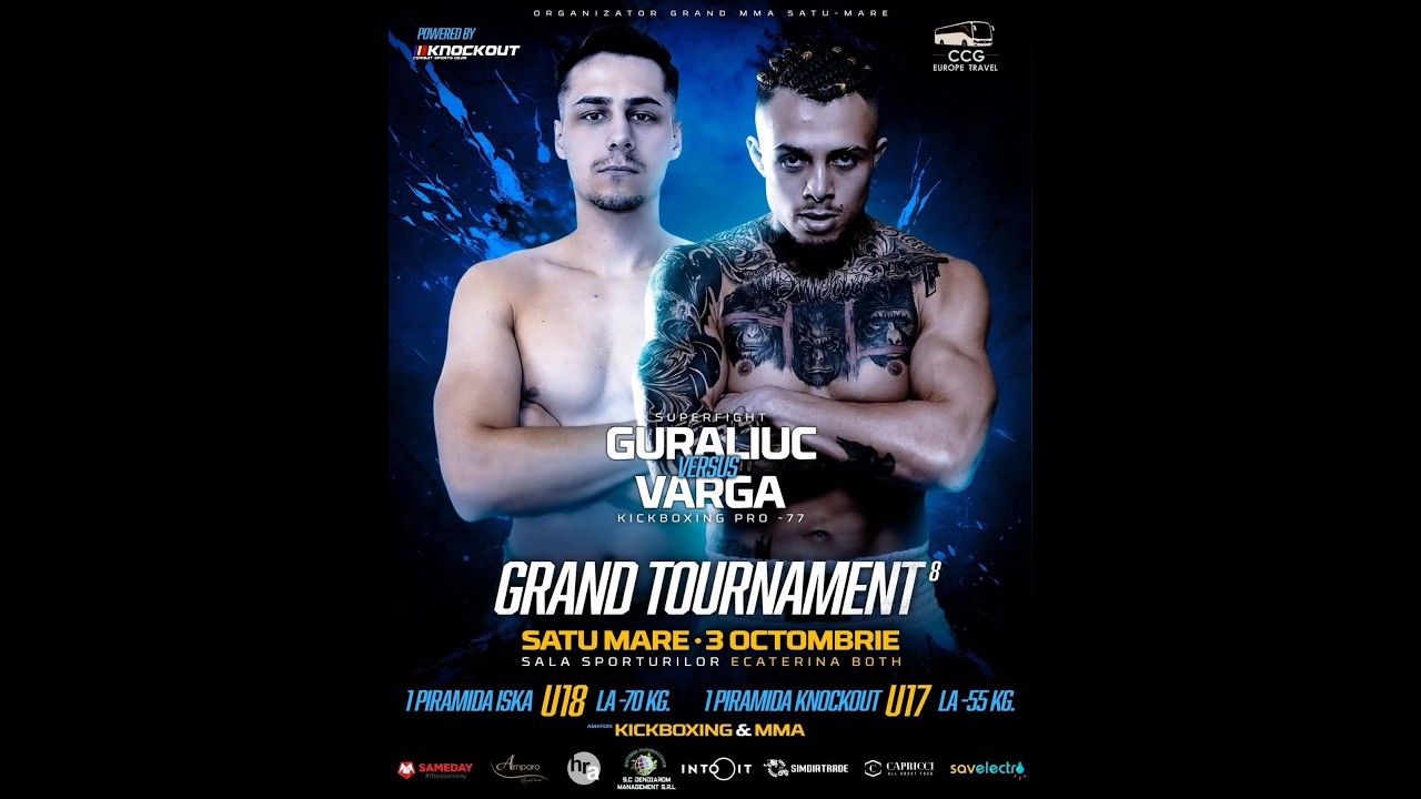 Andrei Varga s-a luptat cu marele Robert Guraliuc (revenit în ring) în main eventul Grand Tournament background