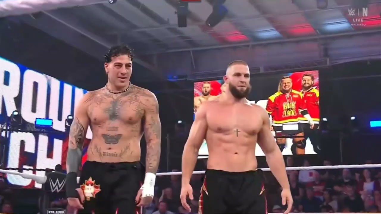 WWE NXT HANK WALKER & TANK LEDGER VS SHIDO ASH & VIKTOR ZANOV 10/06/26 background