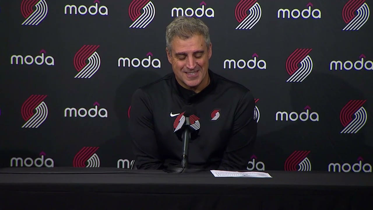 Micah Nori Postgame Interview | Trail Blazers 123, Warriors 118 | Oct. 7, 2026 background