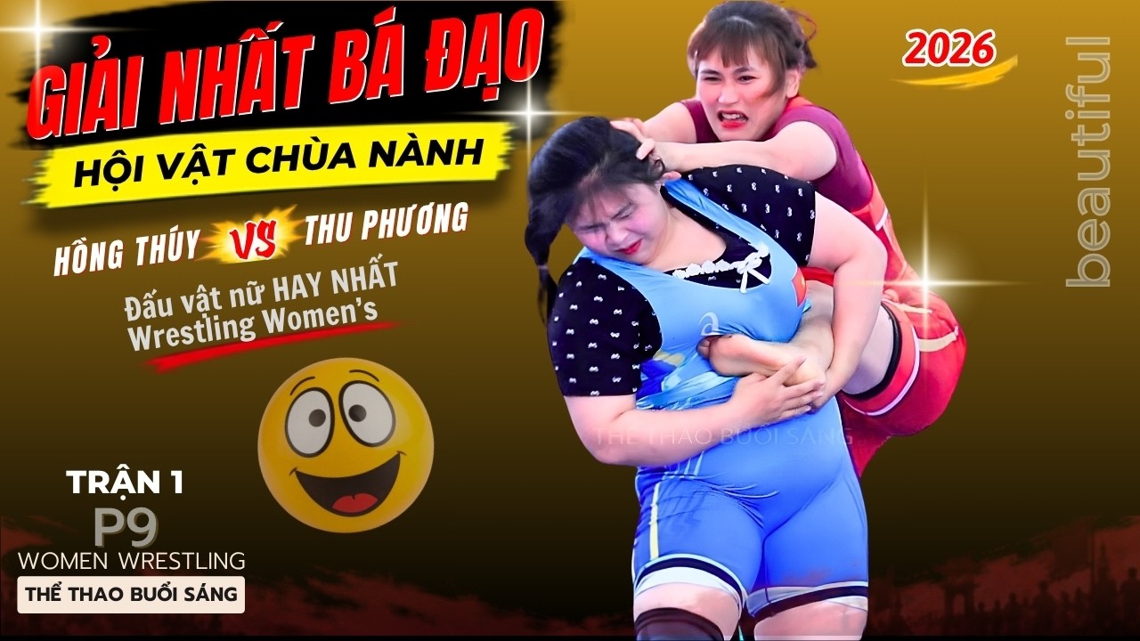 Vật Nữ Đẹp Nhất - Hội Chùa Nành - Ninh Hiệp - p9 - Vietnamese Women's Wrestling background