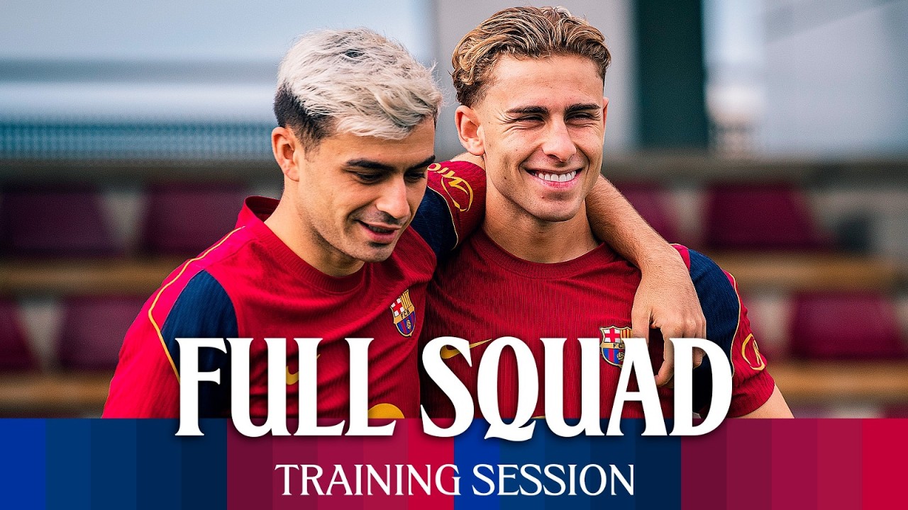 ALL THE INTERNATIONALS ARE BACK | FC Barcelona Training Session 🔵🔴 background