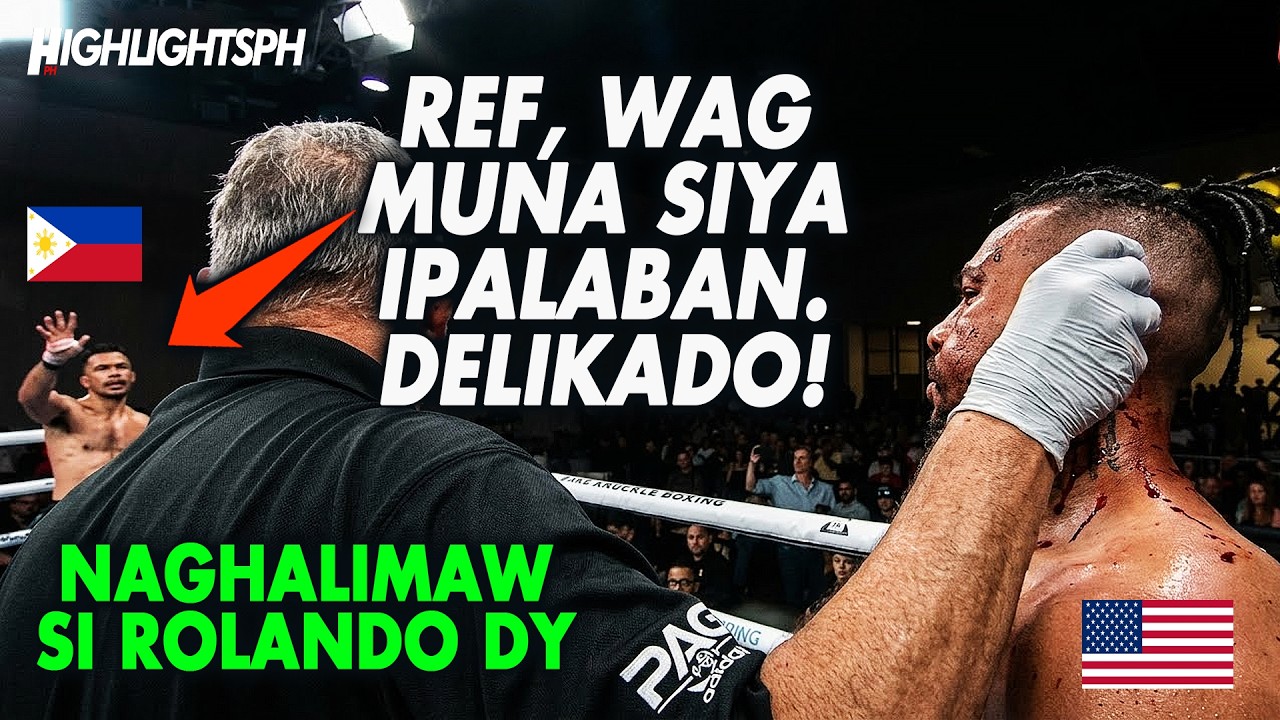 ROLANDO DY Naawa sa Kalaban! Kinausap ang Referee, Wag Na Palabanin DELIKADO! background