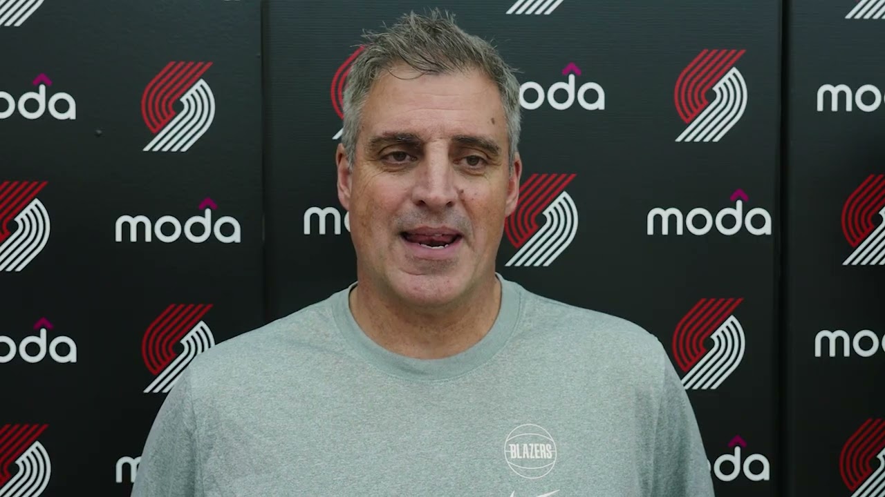 Micah Nori Media Availability | Oct. 8, 2026 | Portland Trail Blazers background