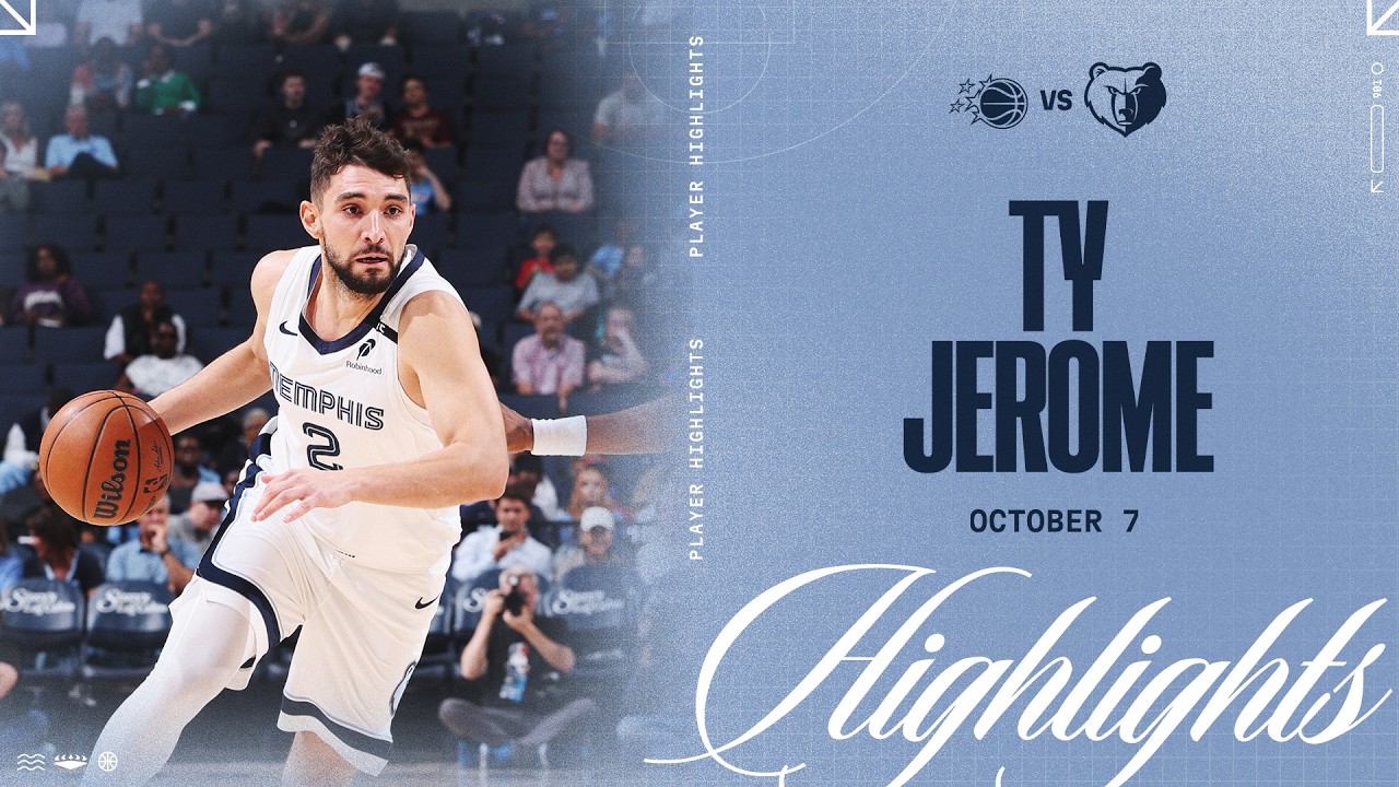 Ty Jerome Highlights vs. Orlando Magic background