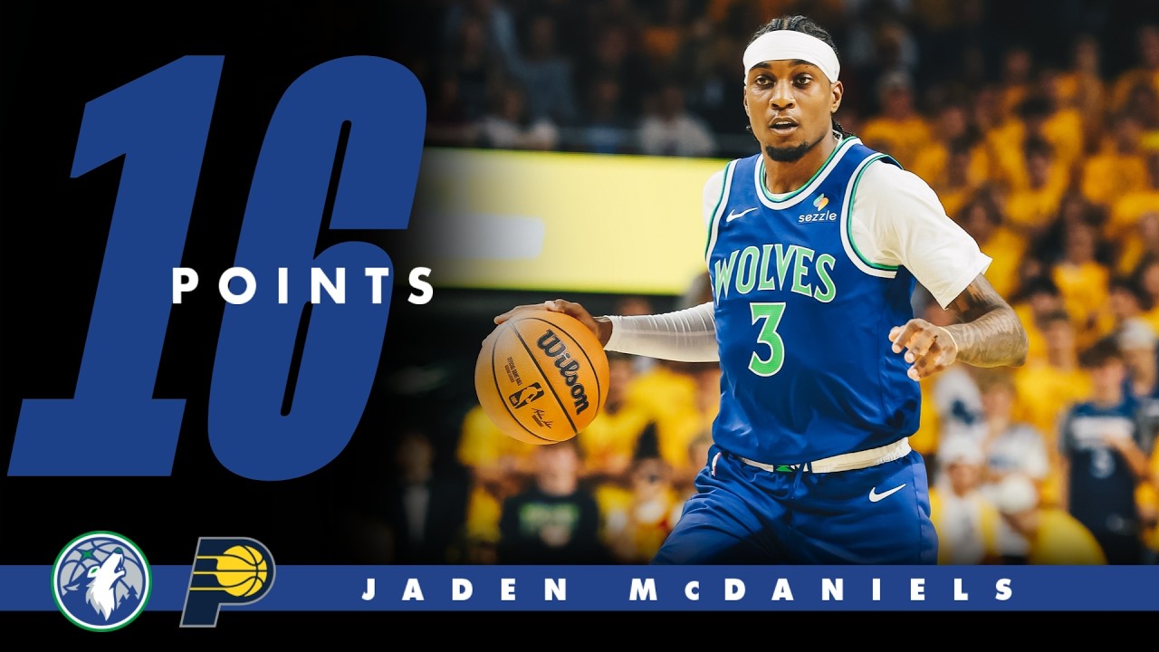 Jaden McDaniels Gets Buckets With 16 Points Vs The Indiana Pacers | 10.7.26 background