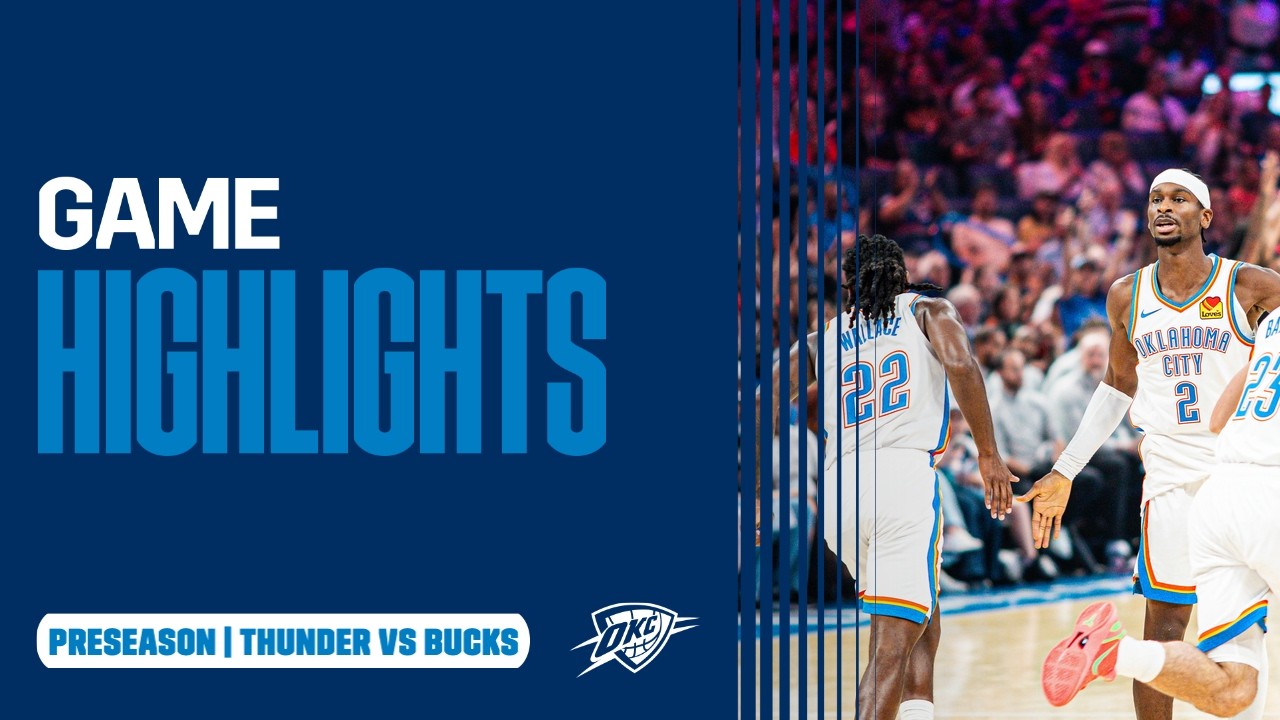 OKC Thunder vs Milwaukee Bucks | Preseason | Game Highlights | October 7, 2026 background