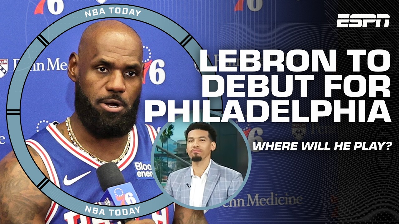 LeBron James to make 76ers PRESEASON DEBUT‼️ Expectations in Philadelphia | NBA Today background