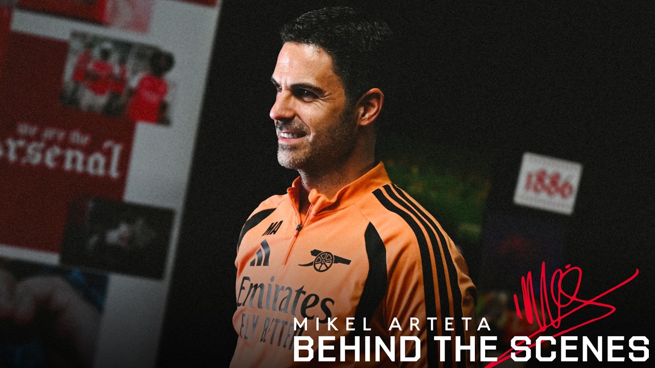 BEHIND THE SCENES | Step into a special contract signing day for Mikel Arteta ✍️ background