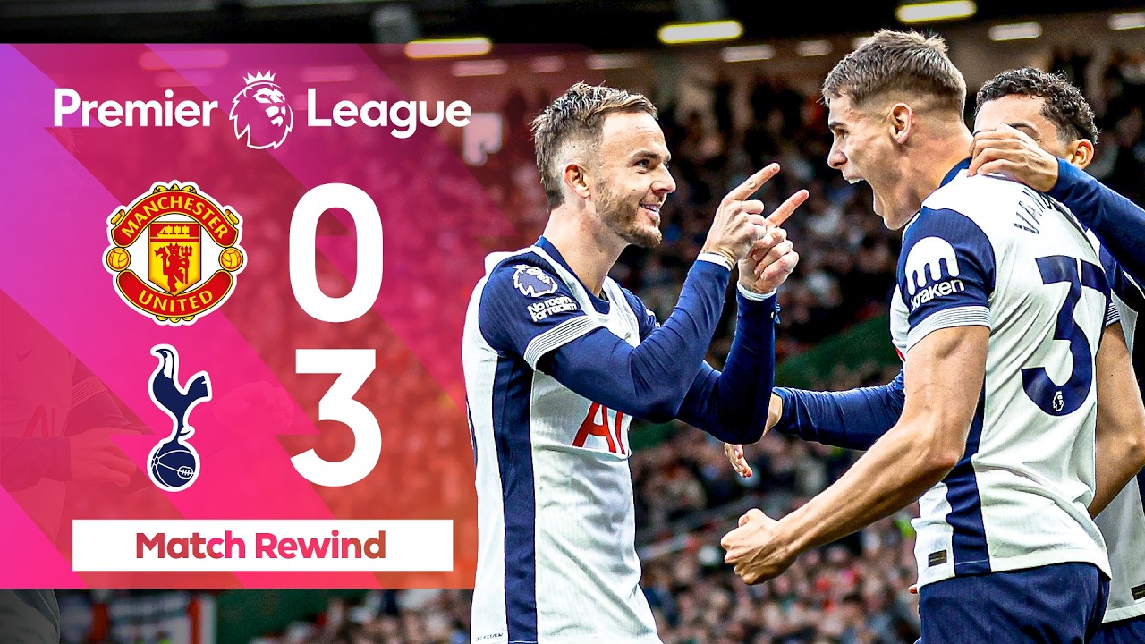 Van de Ven CRAZY Assist! ⚡️ Bruno RED 😮 | Manchester United v Spurs 2024/25 background