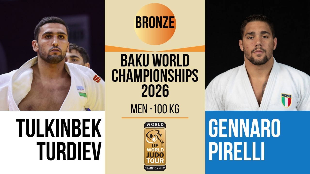 Tulkinbek TURDIEV VS Gennaro PIRELLI | Baku World Championships 2026 | BRONZE -100 kg background