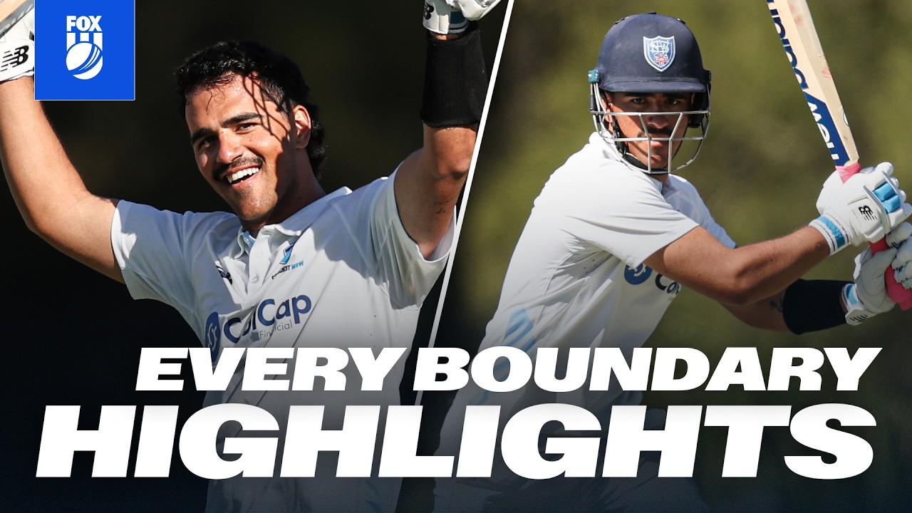 253 😱 O.Davies snaps NSW hoodoo with HISTORIC double century at the top of the order 💪 | Fox Cricket background