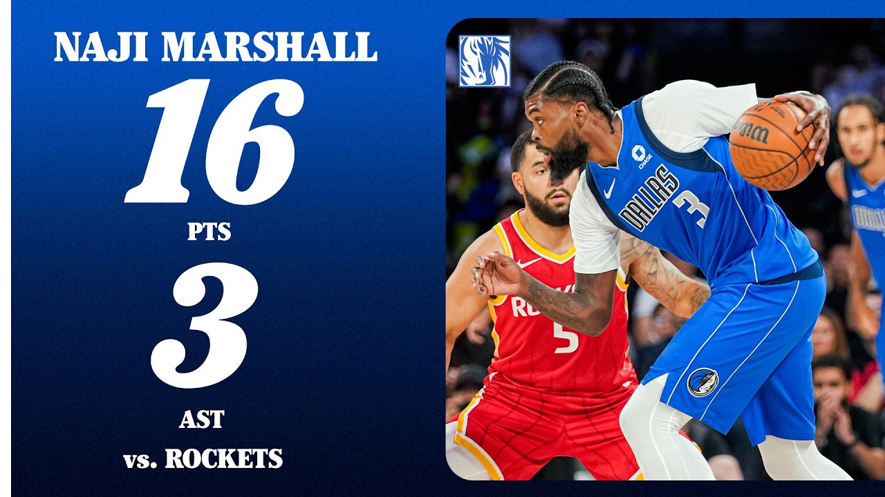 Naji Marshall (16 PTS 3 AST) vs. Houston Rockets | Preseason | October 9, 2026 background