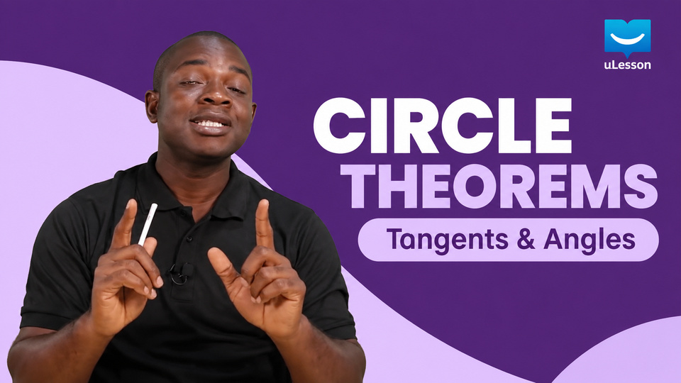 Circle Theorems 2 - Test Prep - 6 - WASSCE - Type Questions 1 background