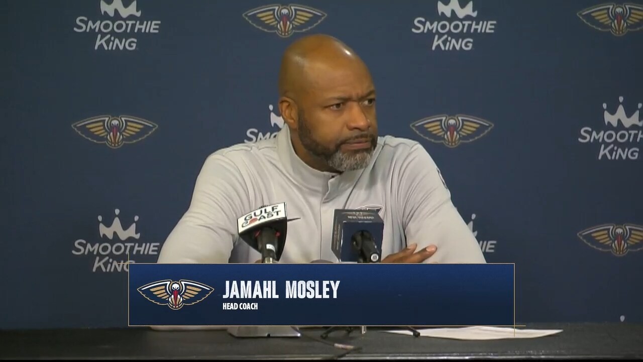 Jamahl Mosley | Pelicans at Heat Postgame Interview 10/8/26 background