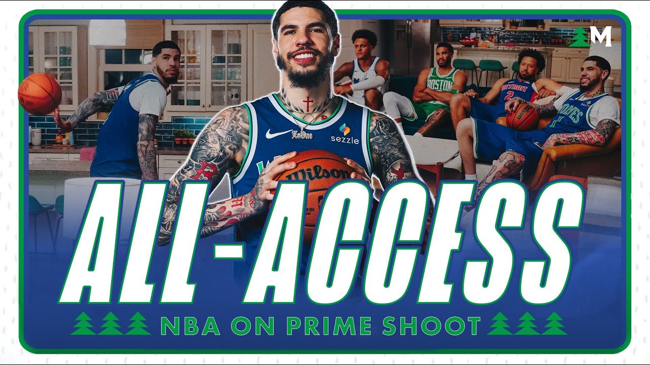 On Set with LaMelo Ball at the NBA on Prime Commercial Shoot | Minnesota Timberwolves All-Access background