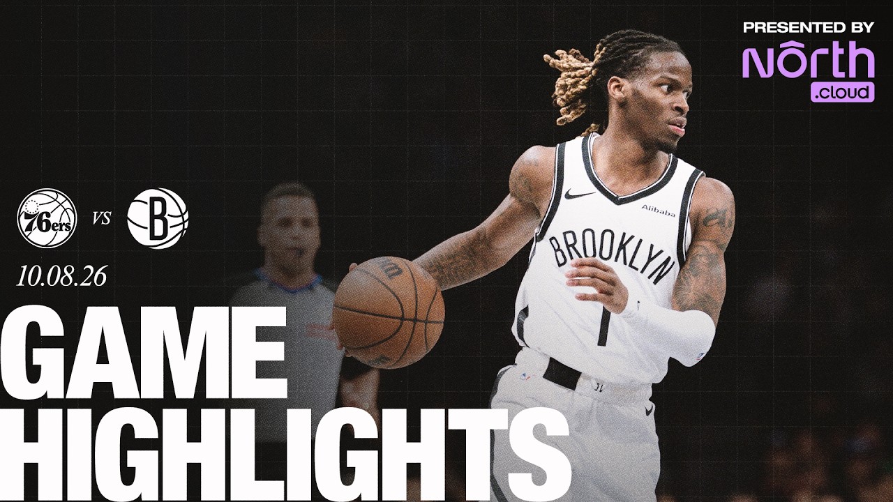 HIGHLIGHTS | Brooklyn Nets Improve to 2-0 in Preseason with Win Over 76ers background