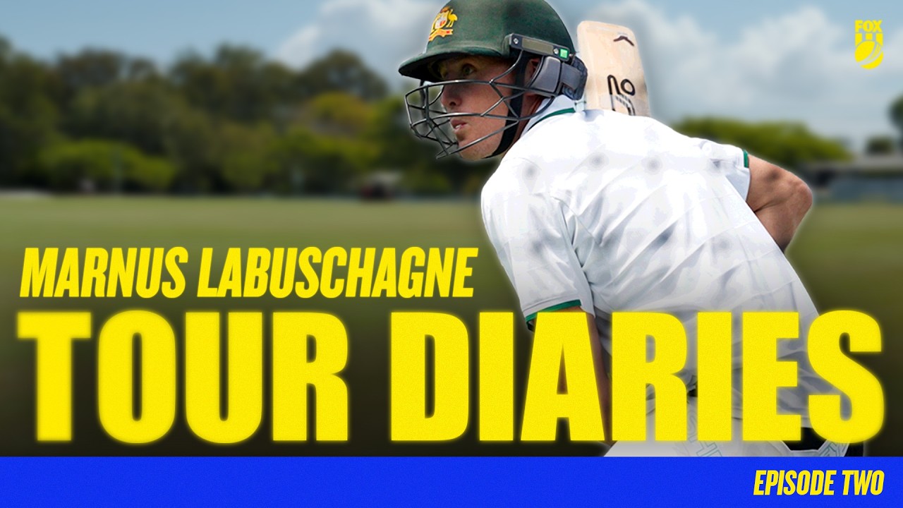 SELECTED! Marnus Labuschagne on the call and South Africa prep 💥 | Tour Diaries Ep. 2 | Fox Cricket background