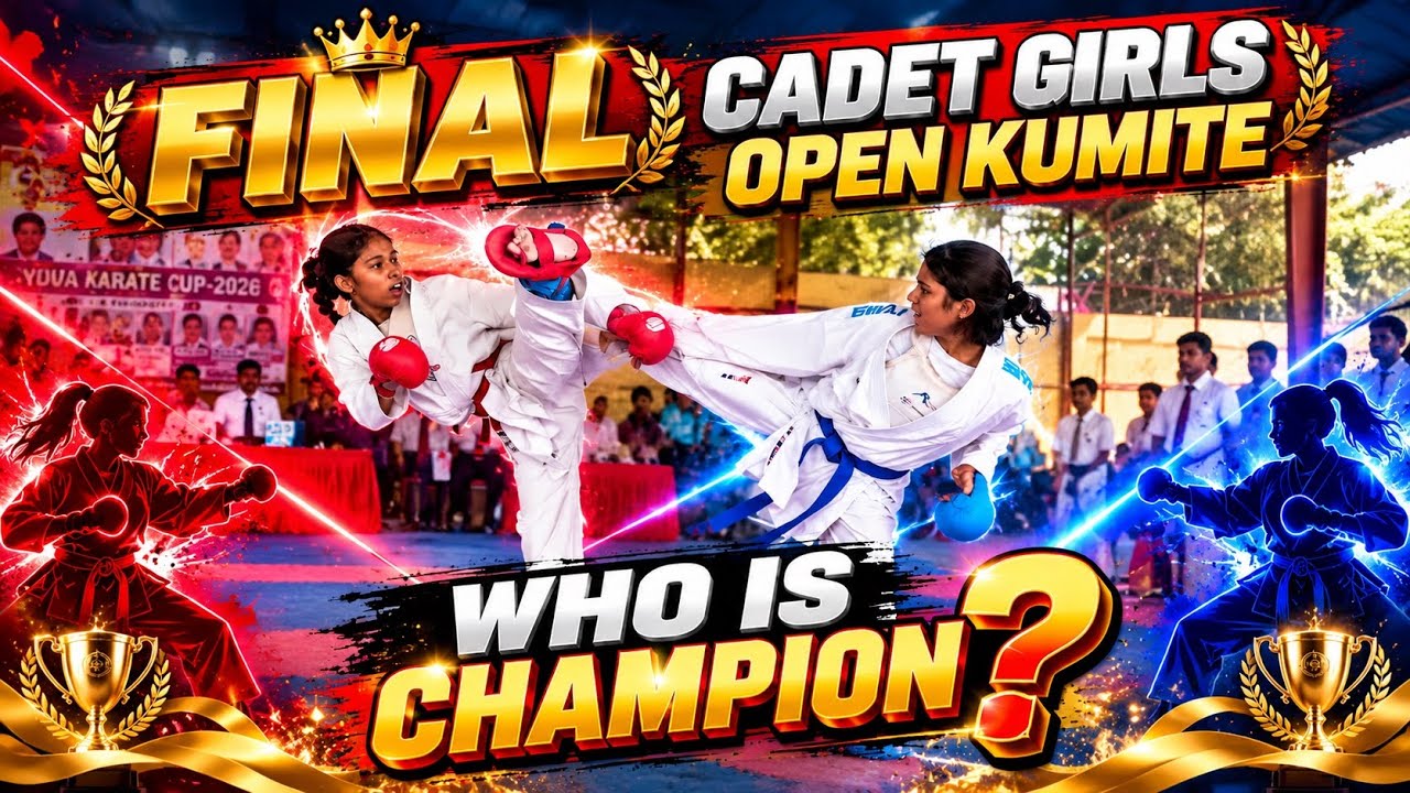 Final Cadet Girls Open Kumite | WHO WILL WIN CASH PRIZE ? #karate #shorts background