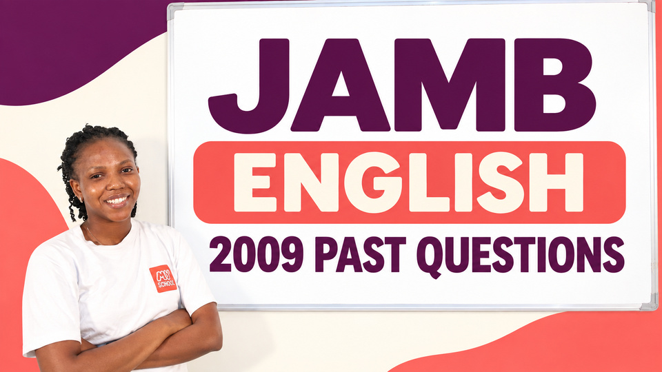 2009 JAMB English Past Questions background
